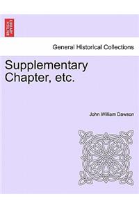 Supplementary Chapter, Etc.