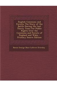 English Commons and Forests