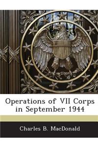 Operations of VII Corps in September 1944