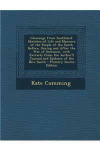 Gleanings from Southland: Sketches of Life and Manners of the People of the South Before, During and After the War of Secession, with Extracts from the Author's Journal and Epitome of the New South