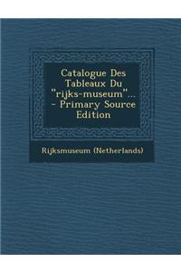 Catalogue Des Tableaux Du 