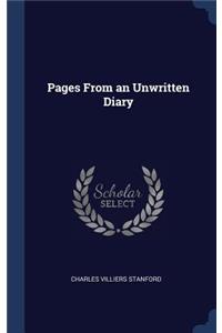 Pages From an Unwritten Diary