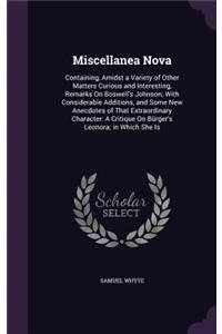 Miscellanea Nova