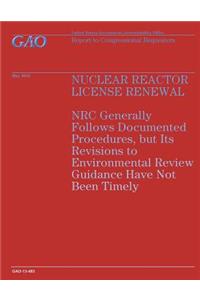 Nuclear Reactor License Renewal