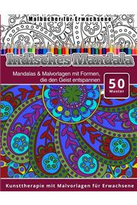 Malbucher fur Erwachsene Indisches Mandala