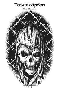 Malbuch Mit Totenkopfen Fur Erwachsene 1