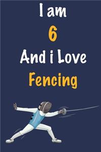 I am 6 And i Love Fencing