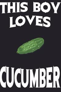 This Boy Loves CUCUMBER Notebook