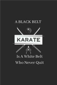 A Black Belt Is A White Belt Who Never Quit