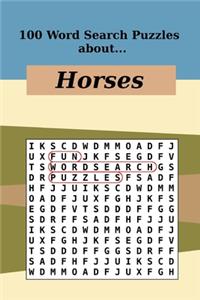 100 Word Search Puzzles About Horses