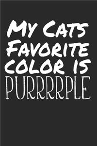 My cats favorite color is purrrrple