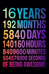 16 Years of Being Awesome
