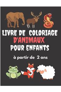 Livre de Coloriage d'Animaux pour Enfants