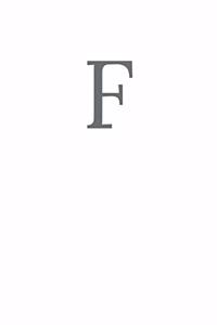 Buchstabe F Notizbuch