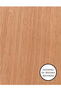 Journal of Notary Records