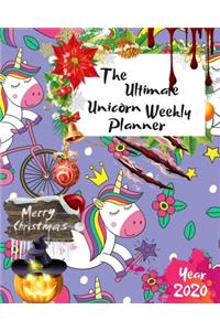 The Ultimate Merry Christmas Unicorn Weekly Planner Year 2020