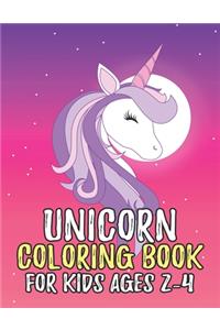 Unicorn Coloring Book for Kids Ages 2-4