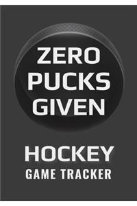 Zero Pucks Given Hockey Game Tracker