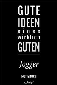 Notizbuch für Jogger: Originelle Geschenk-Idee [120 Seiten liniertes blanko Papier]