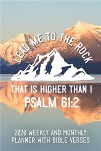 2020 Weekly And Monthly Planner With Bible Verses