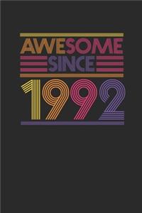 Awesome Since 1992: Dotted Bullet Journal (6 X 9 -120 Pages) for Birthday Gift Idea for Women And Men