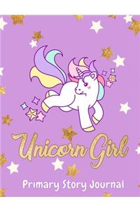 Unicorn Girl Primary Story Journal