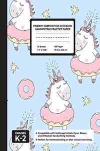 Primary Composition Notebook Handwriting Practice Paper