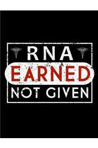 RNA Earned Not Given