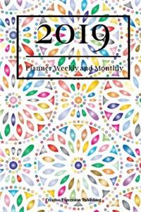 2019 Planner Weekly and Monthly: Weekly Calendar and Notes 2019 Professional Planner 6x9 Task Planner and Organizer