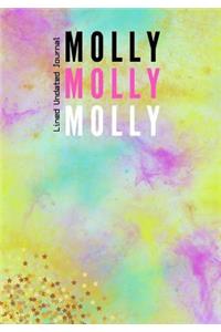 Molly Molly Molly Lined Undated Journal