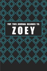 Yup. This Journal Belongs to Zoey