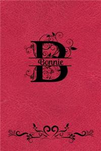 Split Letter Personalized Name Journal - Bonnie