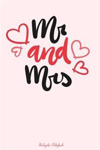 MR & Mrs Hochzeits-Notizbuch