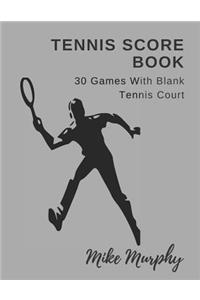 Tennis Score Book
