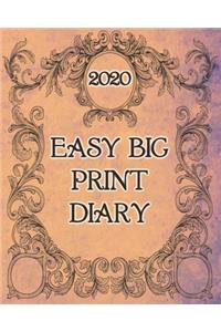 Easy Big Print Diary