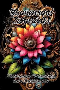 Blumen und Zahnräder