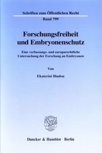 Forschungsfreiheit Und Embryonenschutz