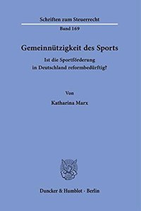 Gemeinnutzigkeit Des Sports