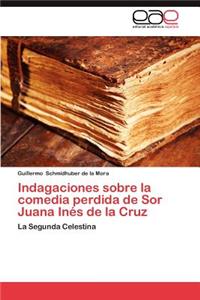 Indagaciones Sobre La Comedia Perdida de Sor Juana Ines de La Cruz