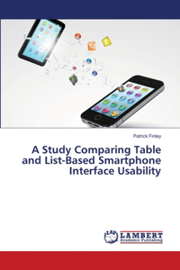 Study Comparing Table and List-Based Smartphone Interface Usability