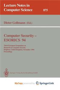 Computer Security - Esorics 94