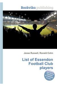 List of Essendon Football Club Players