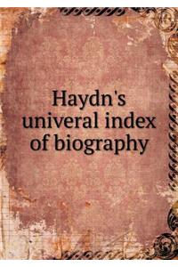 Haydn's univeral index of biography