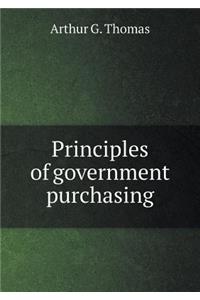 Principles of Government Purchasing