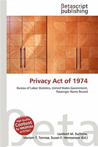 Privacy Act of 1974