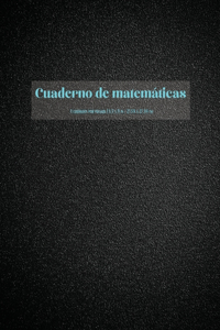 Cuaderno de matemáticas