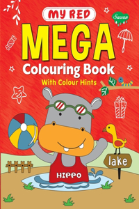 My Red Mega Colouring book