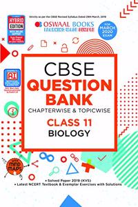 Oswaal CBSE Question Bank Class 11 Biology Book Chapterwise & Topicwise (For March 2020 Exam)