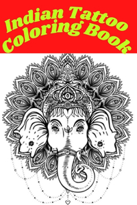 Indian Tattoo Coloring Book