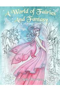 A World of Fairies and Fantasy Coloring Book by Molly Harrison